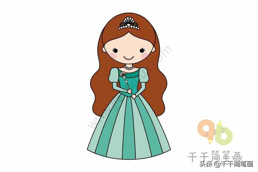 12種簡(jiǎn)單漂亮的小公主簡(jiǎn)筆畫(huà)，值得收藏！