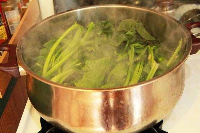 涼拌菠菜的步驟