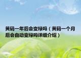 黃碼一年后會(huì)變綠嗎（黃碼一個(gè)月后會(huì)自動(dòng)變綠嗎詳細(xì)介紹）