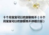 十個月寶寶可以吃獼猴桃不（十個月寶寶可以吃獼猴桃不詳細介紹）