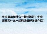 冬蟲夏草和什么一起燉湯好（冬蟲夏草和什么一起燉湯最好詳細(xì)介紹）