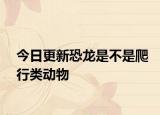 今日更新恐龍是不是爬行類動物