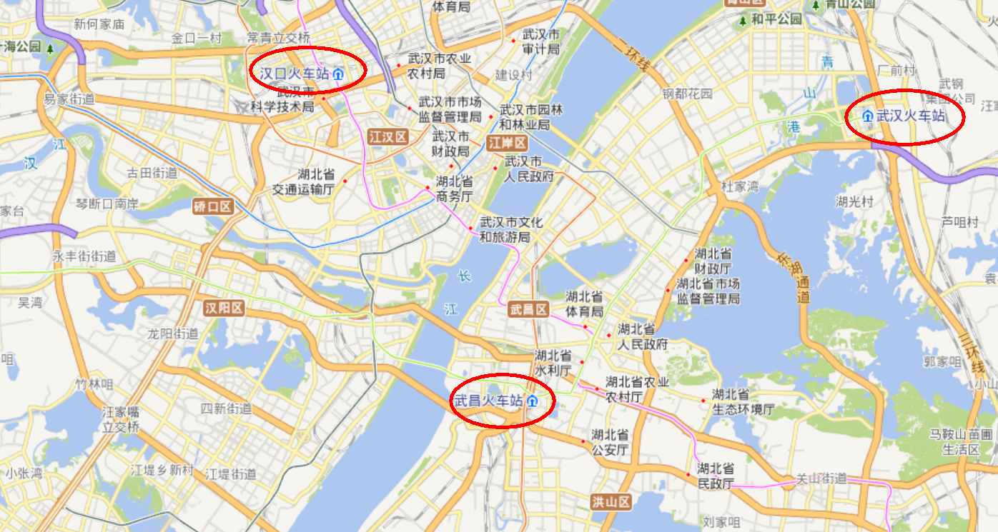 解析武漢市的五大火車站：武昌地區(qū)有三個，新漢陽、光谷站在建設