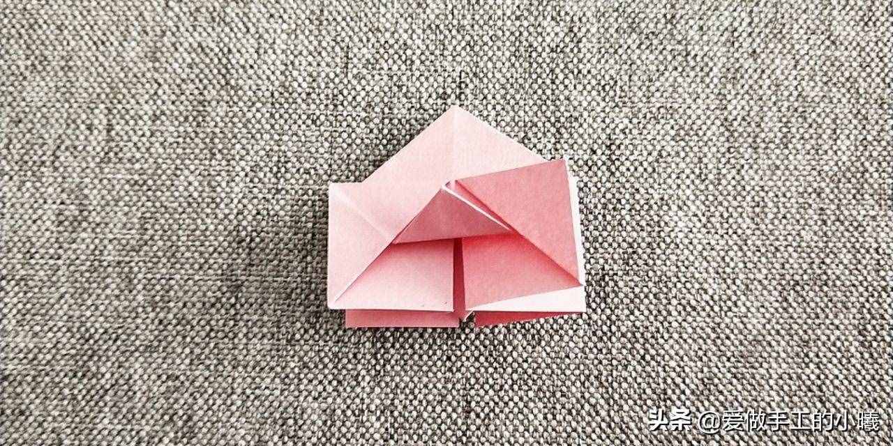 最簡單的玫瑰花折紙教程，精致漂亮，只需幾步就完成