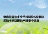 退房款要走多少手續(xù)調(diào)控A股起漣漪數(shù)十家隱形地產(chǎn)股集中退房