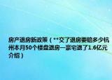 房產(chǎn)退房新政策（**交了退房要賠多少杭州本月50個(gè)樓盤退房一豪宅退了1.6億元介紹）