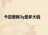 今日更新3y是多大碼