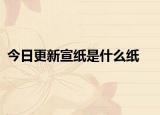 今日更新宣紙是什么紙