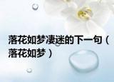 落花如夢凄迷的下一句（落花如夢）