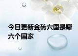 今日更新金磚六國是哪六個國家