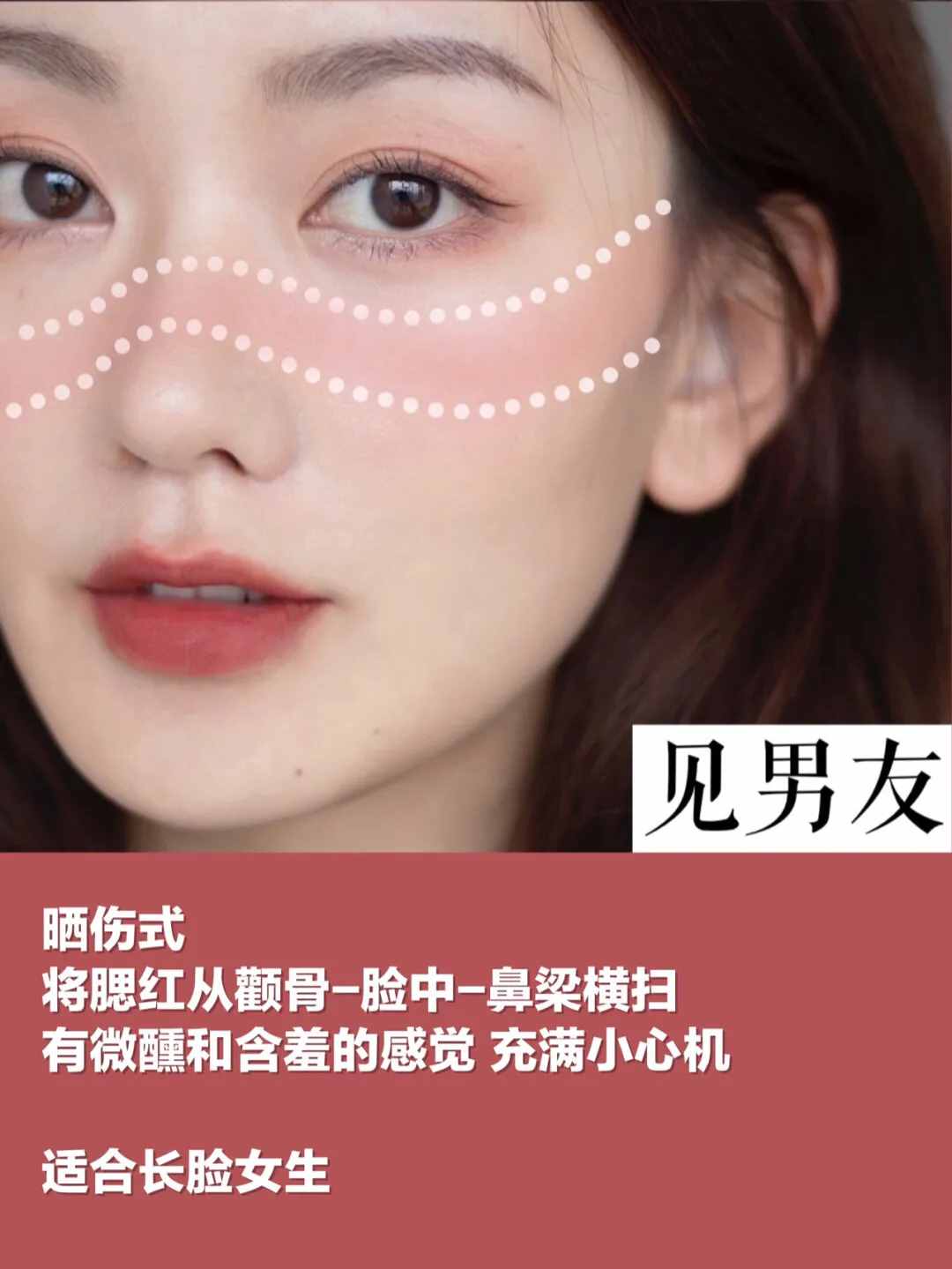 6種腮紅常見畫法，臉型選擇指南