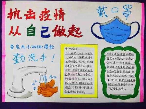 點(diǎn)贊！這些婁底小學(xué)生的畫，為抗疫“逆行者”加油