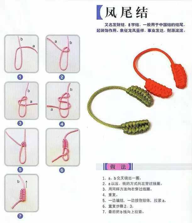 佛珠手串4種打結方法圖解