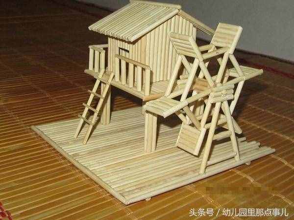 幼兒園親子手工之牙簽創(chuàng)意粘貼畫