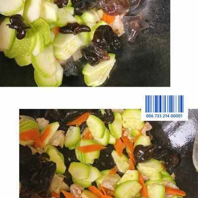 鮮味無敵的低脂西葫蘆木耳炒肉片，大人小孩都愛吃