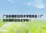 廣東嶺南職業(yè)技術學院排名（廣東嶺南職業(yè)技術學院）