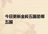 今日更新金磚五國是哪五國