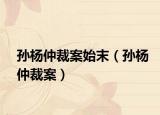 孫楊仲裁案始末（孫楊仲裁案）