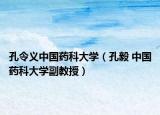 孔令義中國藥科大學(xué)（孔毅 中國藥科大學(xué)副教授）