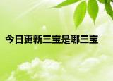 今日更新三寶是哪三寶