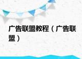 廣告聯(lián)盟教程（廣告聯(lián)盟）
