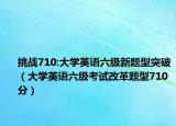 挑戰(zhàn)710:大學(xué)英語(yǔ)六級(jí)新題型突破（大學(xué)英語(yǔ)六級(jí)考試改革題型710分）