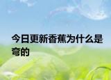 今日更新香蕉為什么是彎的