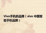 Vivo手機(jī)的品牌（vivo 中國智能手機(jī)品牌）