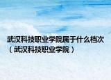 武漢科技職業(yè)學(xué)院屬于什么檔次（武漢科技職業(yè)學(xué)院）