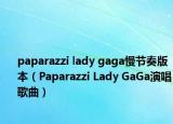 paparazzi lady gaga慢節(jié)奏版本（Paparazzi Lady GaGa演唱歌曲）