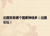 出國勞務(wù)哪個國家掙錢多（出國論壇）