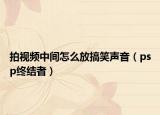 拍視頻中間怎么放搞笑聲音（psp終結(jié)者）