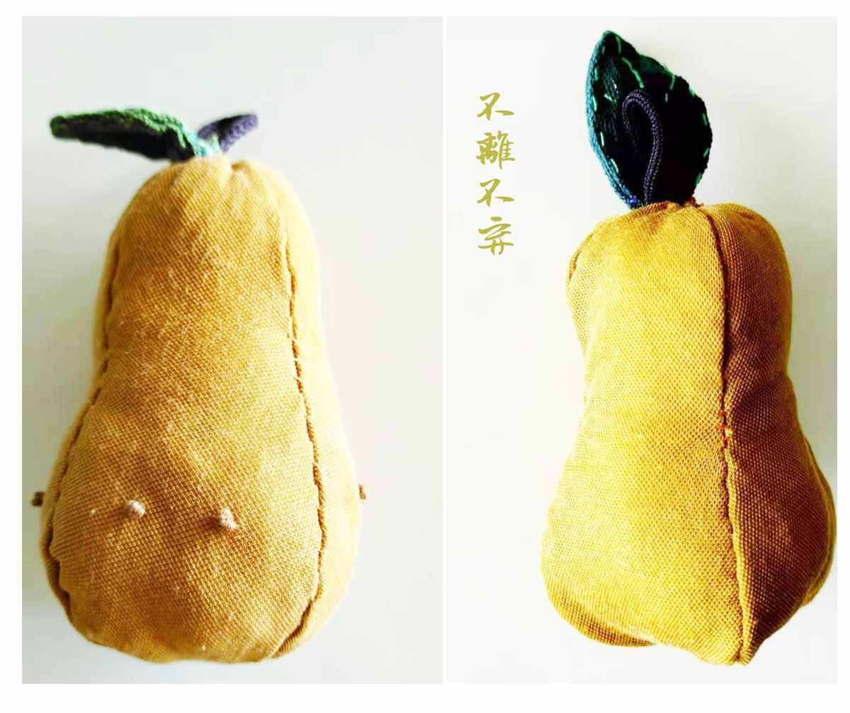 純手工縫制布藝梨子，教程做法，快來學呀