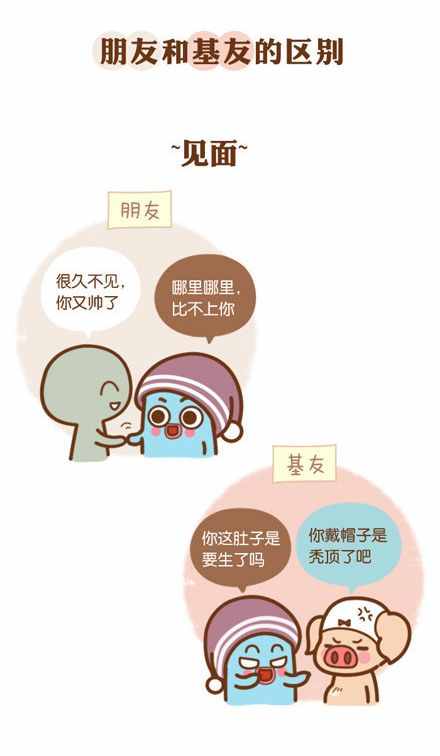 朋友和基友有著怎樣的區(qū)別！