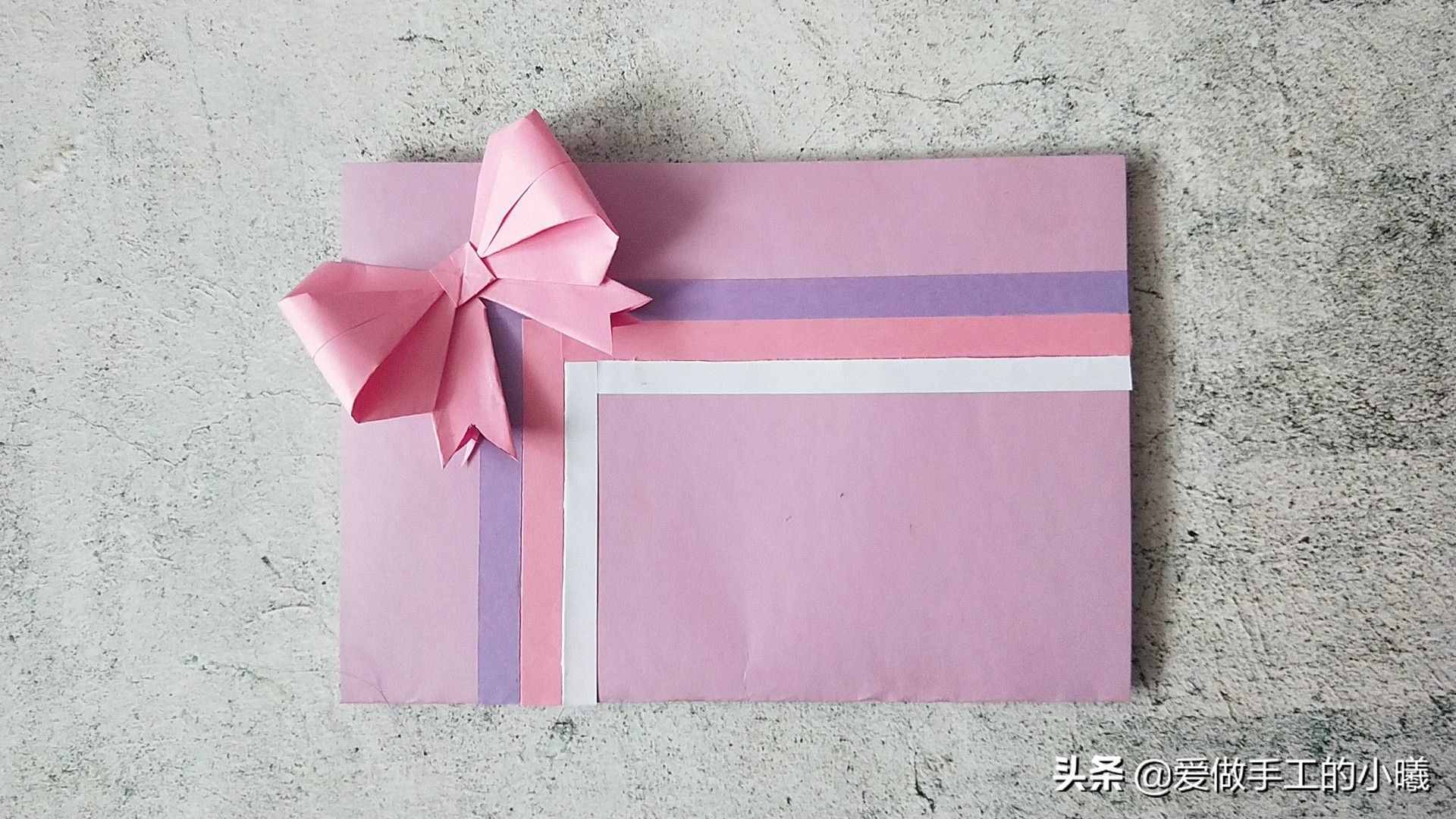 漂亮蝴蝶結(jié)賀卡手工，簡單易學(xué)又別致，送人滿滿心意