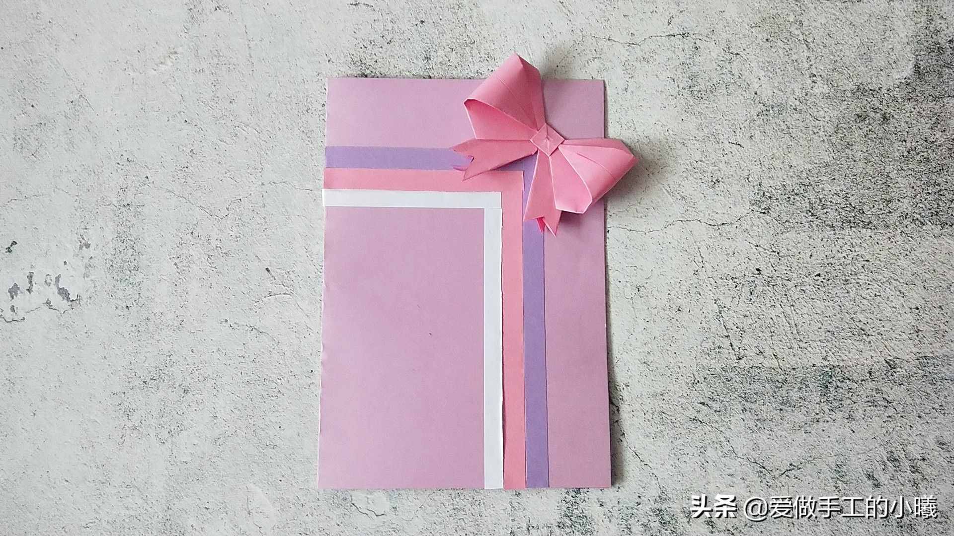 漂亮蝴蝶結(jié)賀卡手工，簡單易學(xué)又別致，送人滿滿心意
