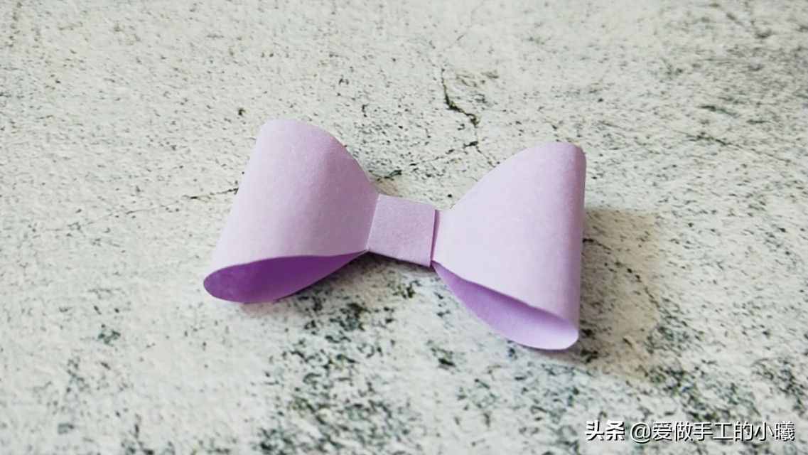 兒童趣味手工，簡單蝴蝶結(jié)折紙教程，好看又實用