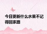 今日更新什么水果不記得回家路