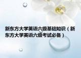 新東方大學英語六級基礎知識（新東方大學英語六級考試必備）
