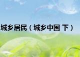 城鄉(xiāng)居民（城鄉(xiāng)中國 下）