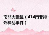 南非大騷亂（414南非排外騷亂事件）