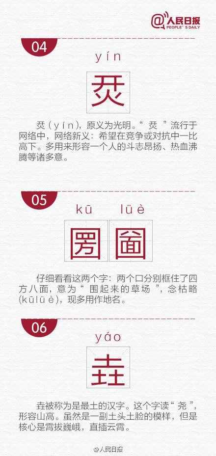 長知識！網(wǎng)絡(luò)流行的30個生僻字，你認得幾個？