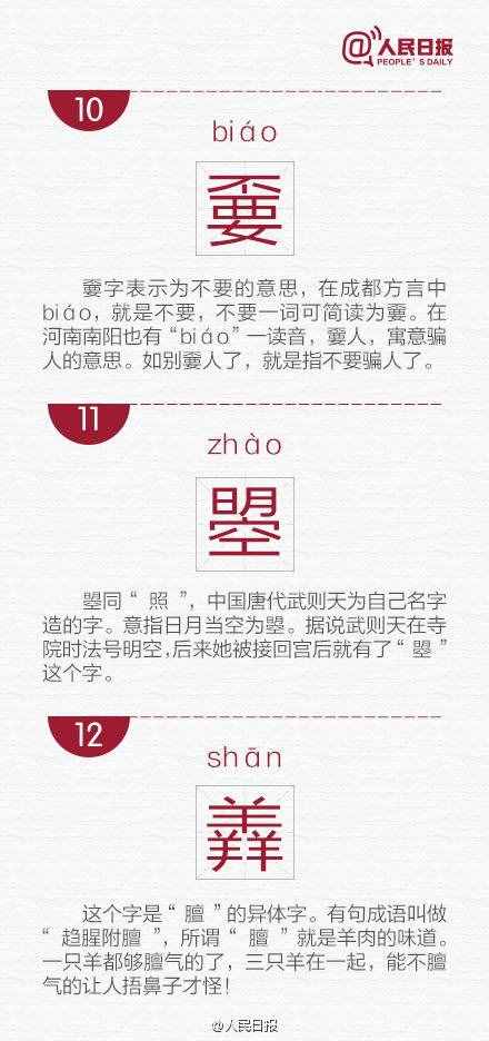 長知識！網(wǎng)絡(luò)流行的30個生僻字，你認得幾個？
