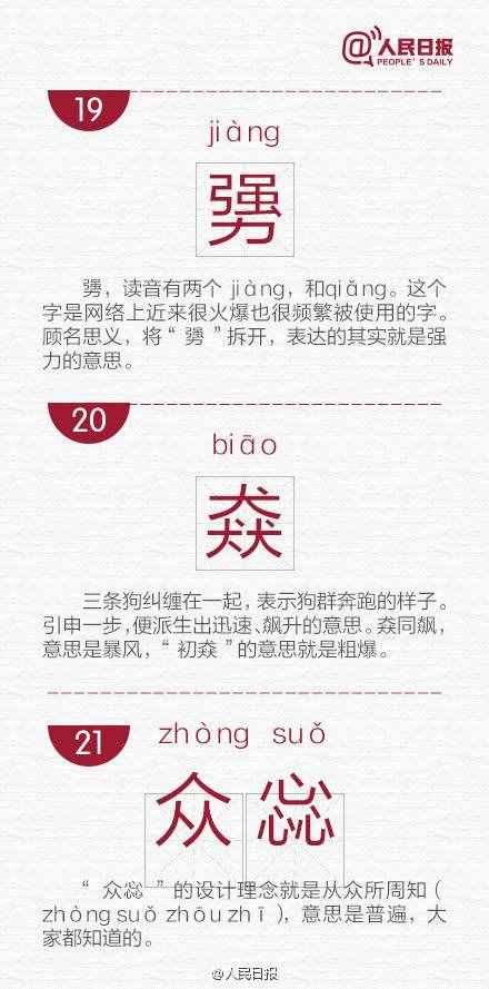 長知識！網(wǎng)絡(luò)流行的30個生僻字，你認得幾個？