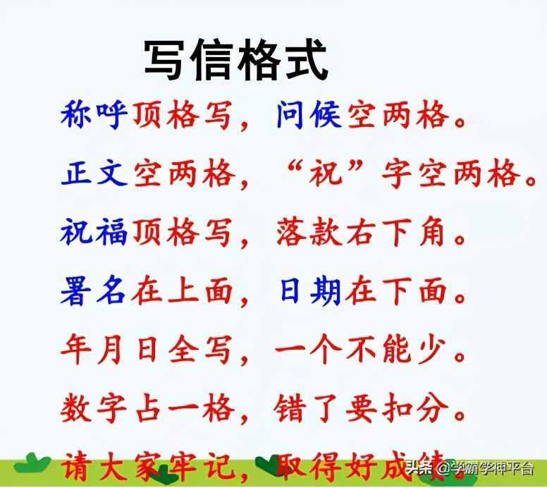 寫信格式指導(dǎo)及范文，篇篇有老師評(píng)語