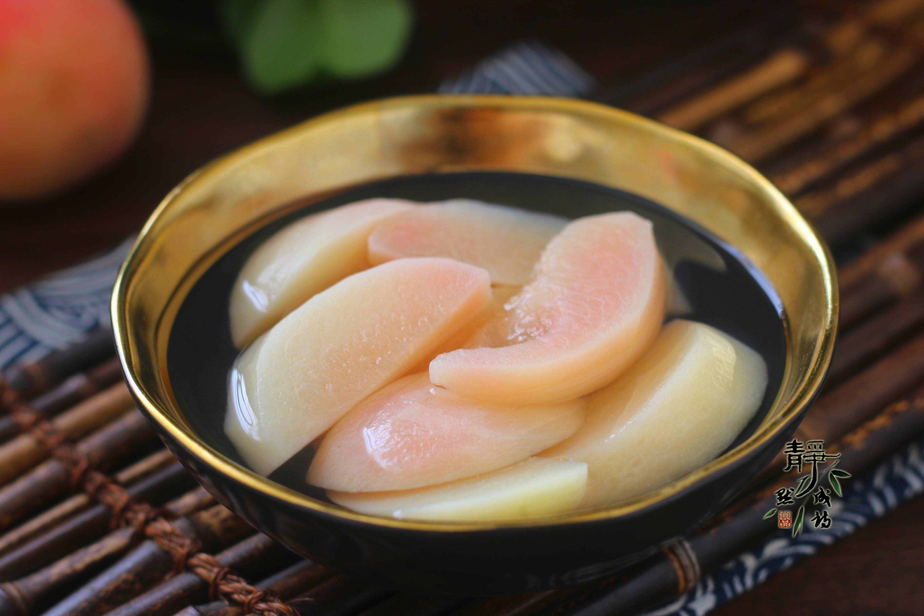 七月桃子最養(yǎng)人，教你做桃子罐頭，甜甜的，涼涼的，解暑又解饞