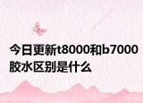 今日更新t8000和b7000膠水區(qū)別是什么
