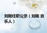 劉剛?cè)温毠荆▌?音樂(lè)人）