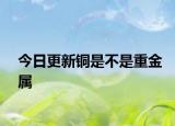今日更新銅是不是重金屬