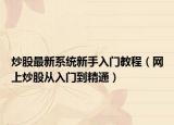 炒股最新系統(tǒng)新手入門教程（網(wǎng)上炒股從入門到精通）